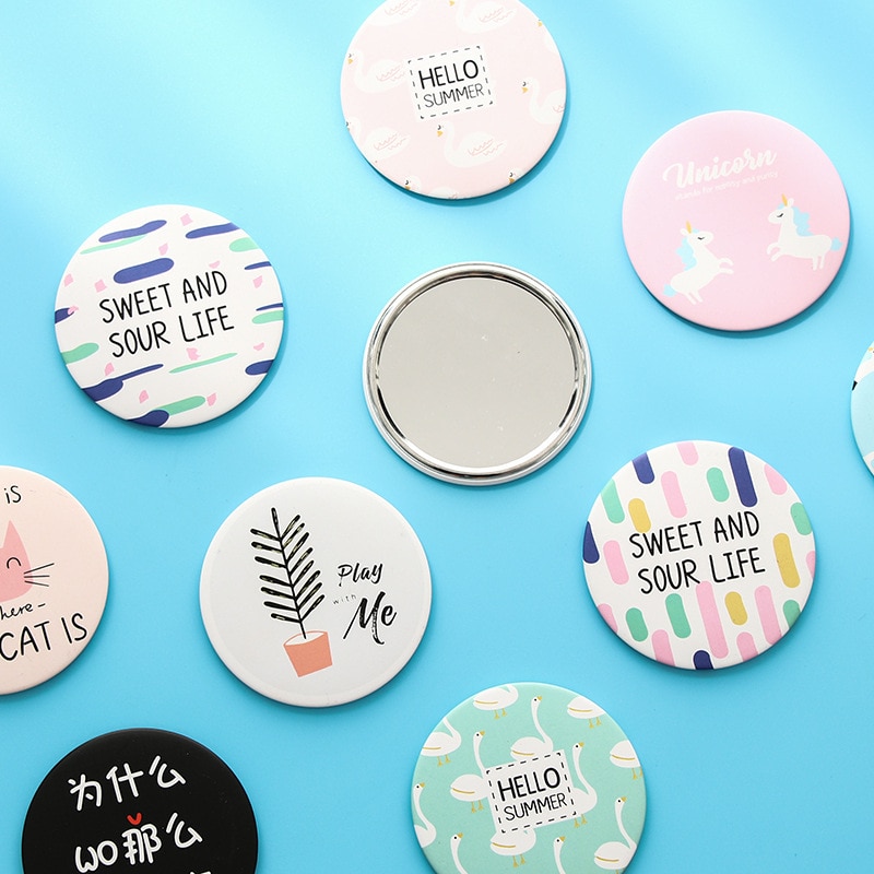 Small Mirror Portable Round Mirror Small Mirror Portable Round Mirror