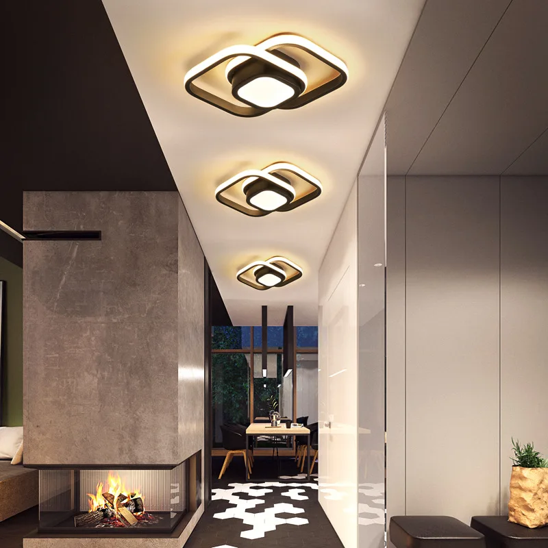Small Modern LED Ceiling Light 2 Rings Creative Design Ceiling Lamp Indoor Lighting Fixtures Hallway Balcony Aisle Small Modern LED Ceiling Light 2 Rings Creative Design Ceiling Lamp Indoor Lighting Fixtures Hallway Balcony Aisle