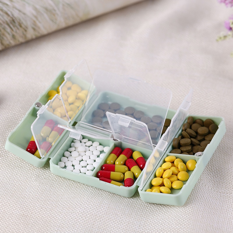 Small Pill Dispenser Portable Box Small Pill Dispenser Portable Box