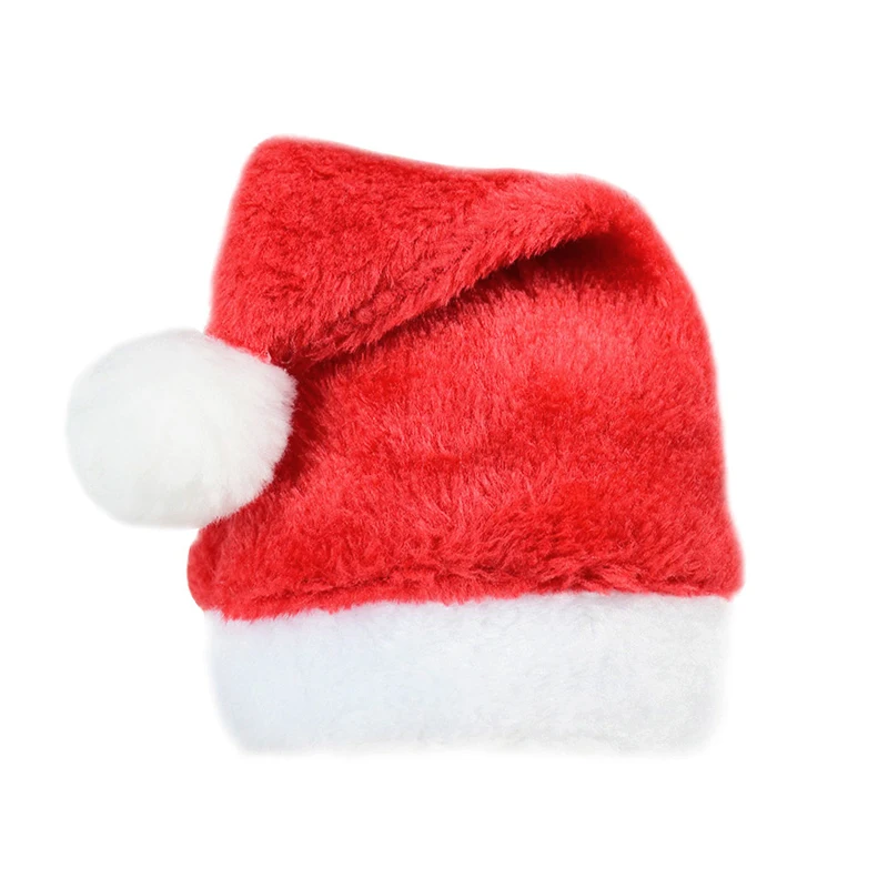 Small Plush Santa Hat for Pets