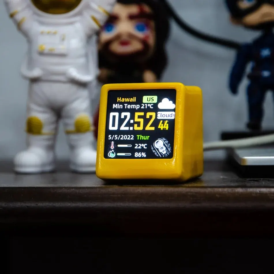 Small Portable Smart Wifi Weather Station Display Weather Temperature Humidity Time Alarm Clock Desktop Decoration Small Portable Smart Wifi Weather Station Display Weather Temperature Humidity Time Alarm Clock Desktop Decoration