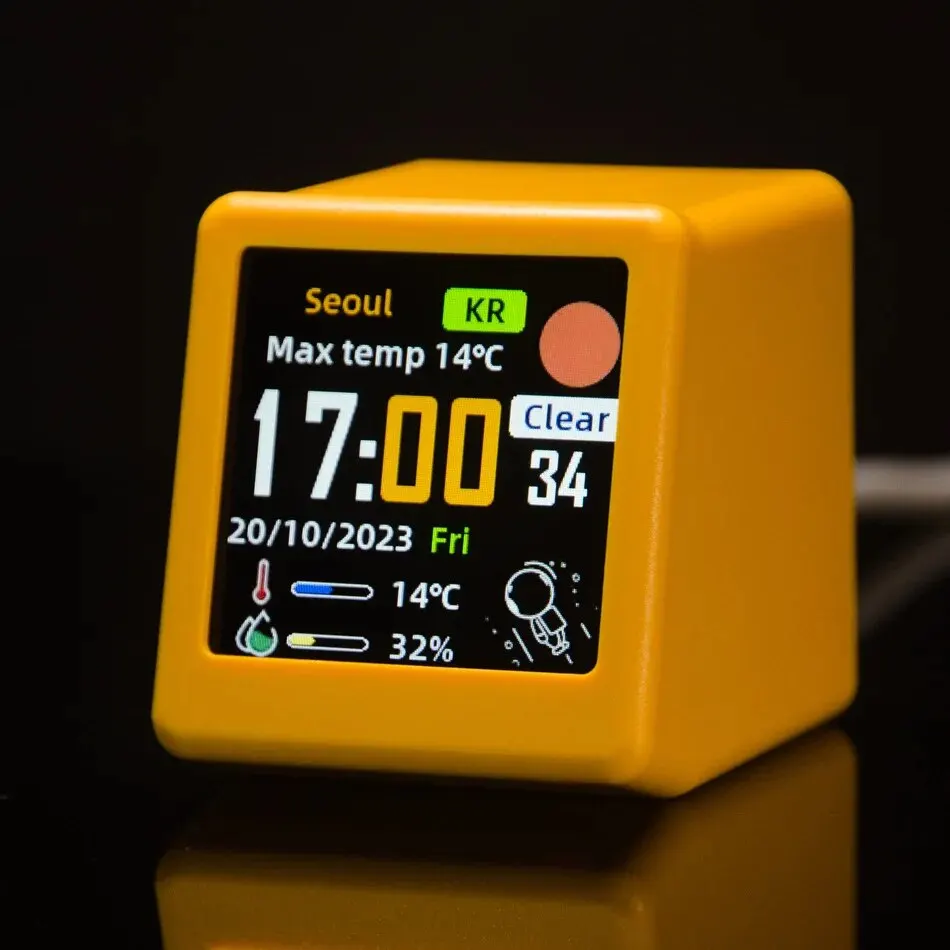 Small Portable Smart Wifi Weather Station Display Weather Temperature Humidity Time Alarm Clock Desktop Decoration Small Portable Smart Wifi Weather Station Display Weather Temperature Humidity Time Alarm Clock Desktop Decoration