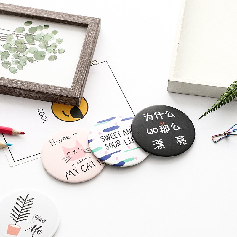Small Round Mirror Cute Portable Mirror Small Round Mirror Cute Portable Mirror