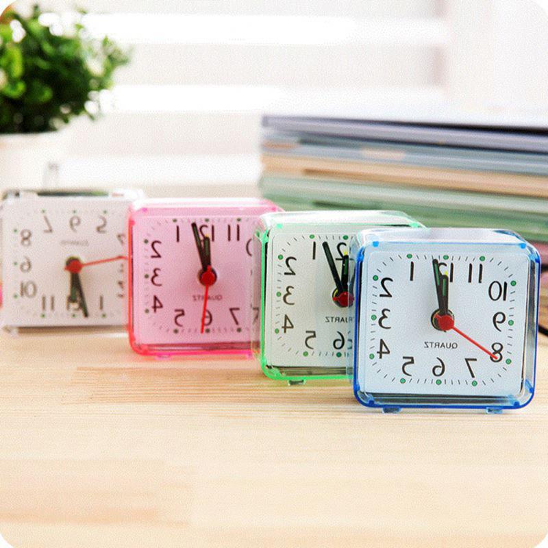 Small Square Bedside Alarm Clock
