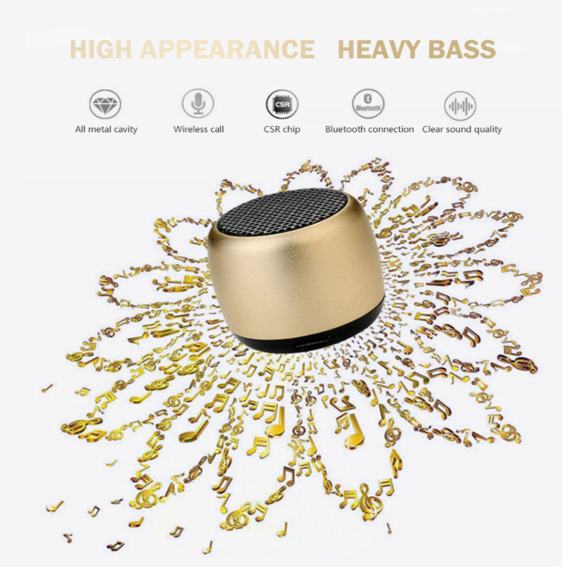 Small Steel Cannon Mini Bluetooth Speaker Subwoofer Stereo High Volume Outdoor Portable Mini Stereo Small Steel Cannon Mini Bluetooth Speaker Subwoofer Stereo High Volume Outdoor Portable Mini Stereo