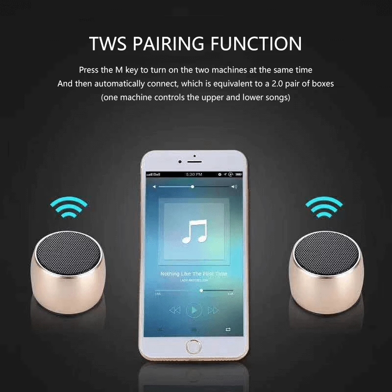 Small Steel Cannon Mini Bluetooth Speaker Subwoofer Stereo High Volume Outdoor Portable Mini Stereo Small Steel Cannon Mini Bluetooth Speaker Subwoofer Stereo High Volume Outdoor Portable Mini Stereo