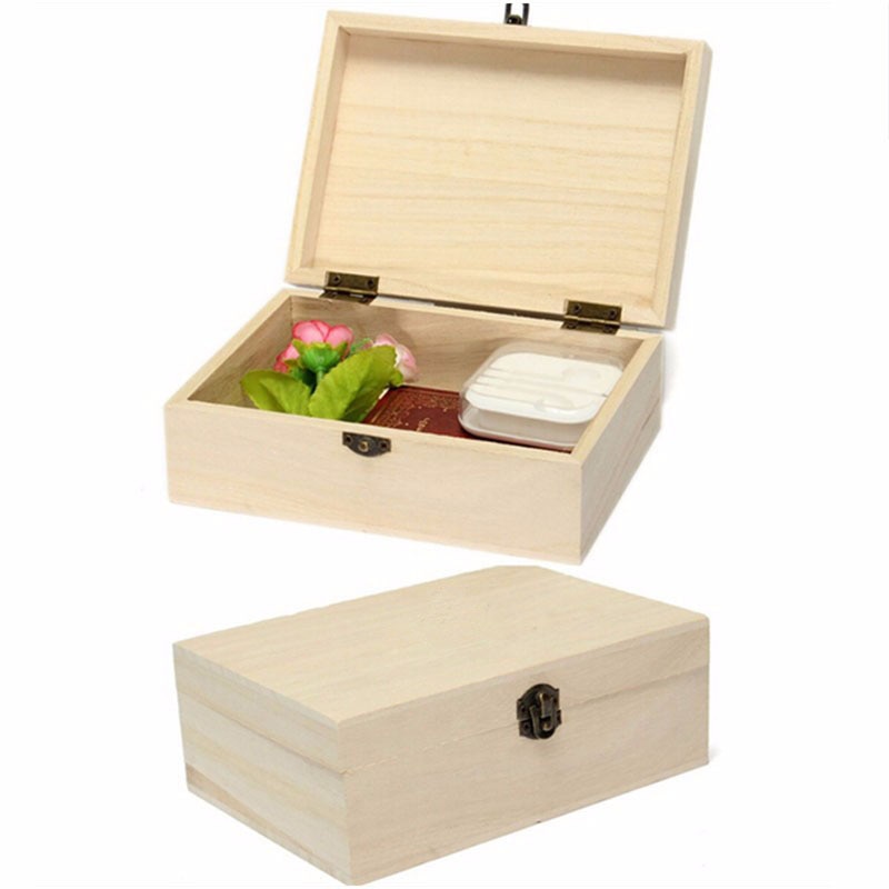 Small Wooden Box Multipurpose Organizer