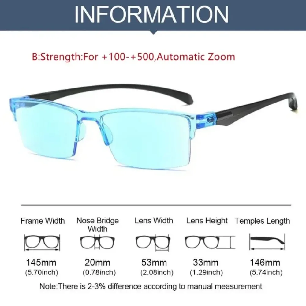 Smart Automatic Zoom Eyeglasses Anti-Blue Light Reading Glasses Men Women Optical Spectacle Computer Eyeglass Smart Automatic Zoom Eyeglasses Anti-Blue Light Reading Glasses Men Women Optical Spectacle Computer Eyeglass