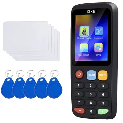 Smart Card Reader RFID Key Clone Copier IC ID Token Copy Duplicator 125Khz Badge Writer 13.56Mhz NFC Tag Programmer Smart Card Reader RFID Key Clone Copier IC ID Token Copy Duplicator 125Khz Badge Writer 13.56Mhz NFC Tag Programmer