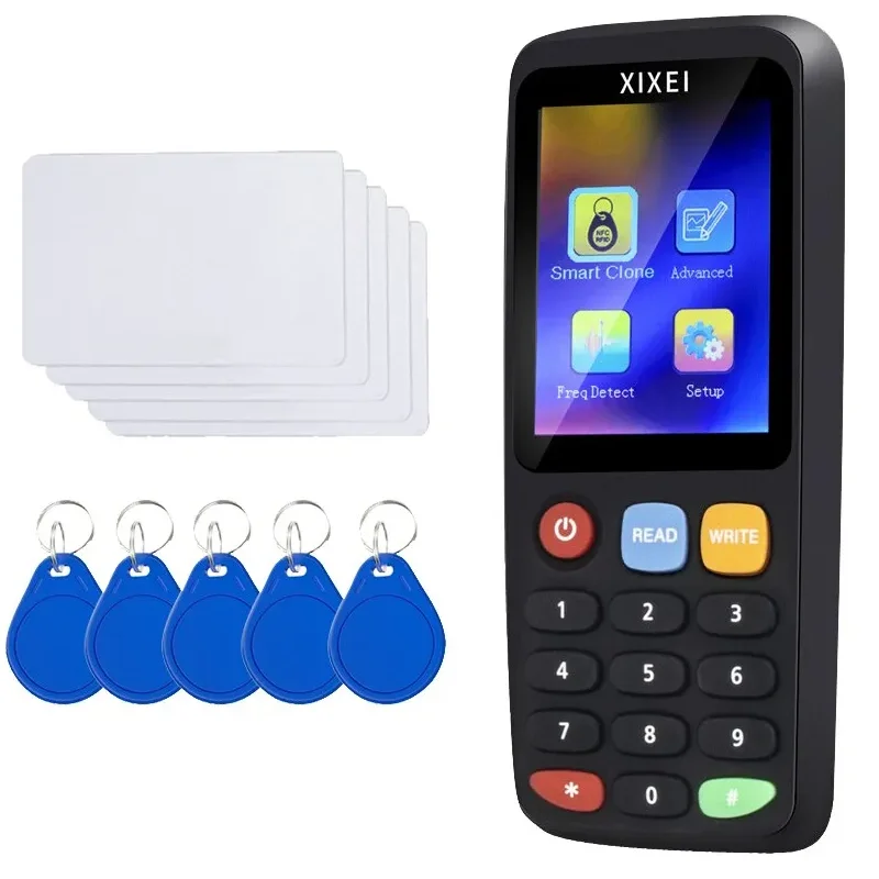 Smart Card Reader RFID Key Clone Copier IC ID Token Copy Duplicator 125Khz Badge Writer 13.56Mhz NFC Tag Programmer Smart Card Reader RFID Key Clone Copier IC ID Token Copy Duplicator 125Khz Badge Writer 13.56Mhz NFC Tag Programmer