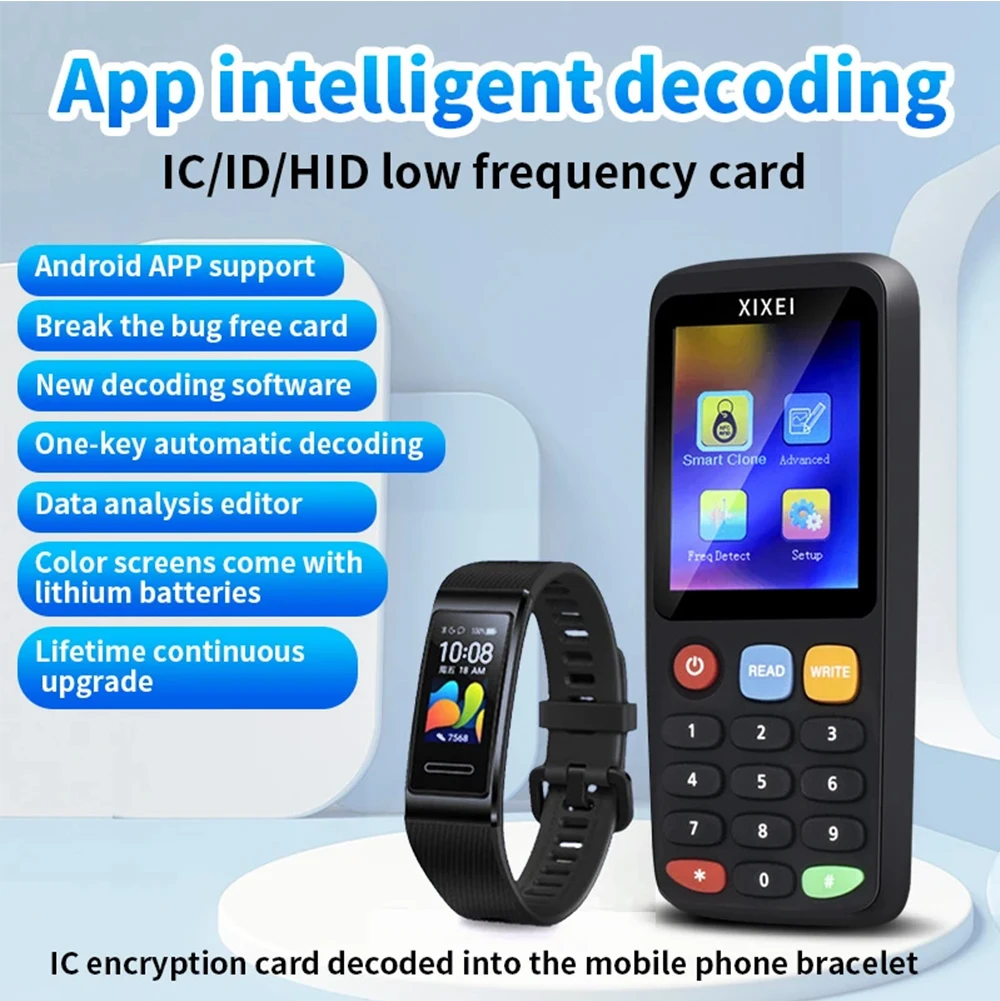 Smart Card Reader RFID Key Clone Copier IC ID Token Copy Duplicator 125Khz Badge Writer 13.56Mhz NFC Tag Programmer Smart Card Reader RFID Key Clone Copier IC ID Token Copy Duplicator 125Khz Badge Writer 13.56Mhz NFC Tag Programmer