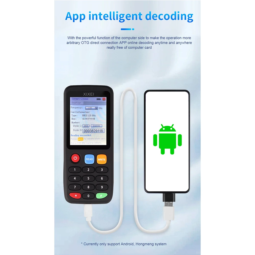 Smart Card Reader RFID Key Clone Copier IC ID Token Copy Duplicator 125Khz Badge Writer 13.56Mhz NFC Tag Programmer Smart Card Reader RFID Key Clone Copier IC ID Token Copy Duplicator 125Khz Badge Writer 13.56Mhz NFC Tag Programmer