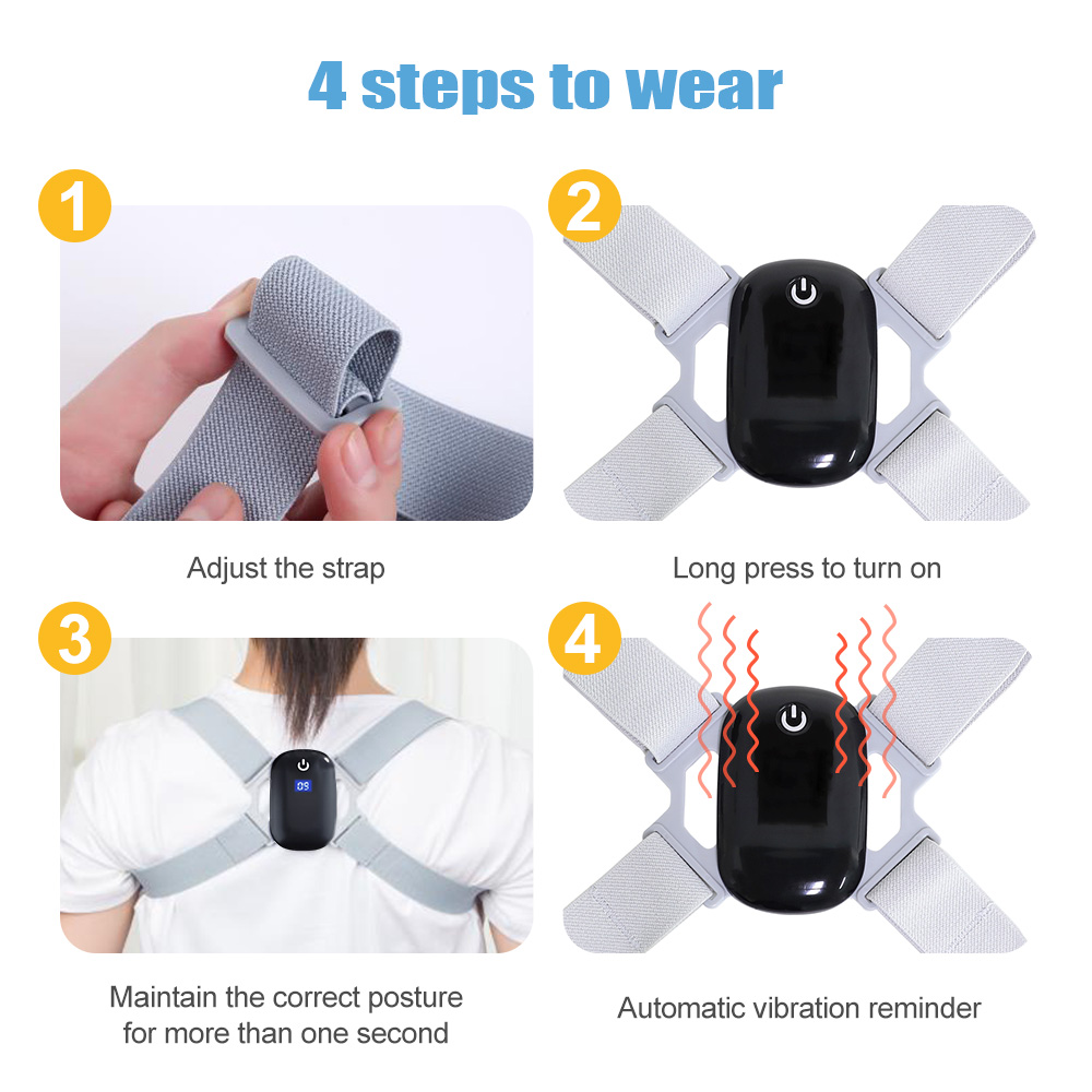 Smart Correction Belt Sensor Orthosis Invisible Reminder Adult and Child Sitting Posture Hunchback Back Smart Posture Smart Correction Belt Sensor Orthosis Invisible Reminder Adult and Child Sitting Posture Hunchback Back Smart Posture