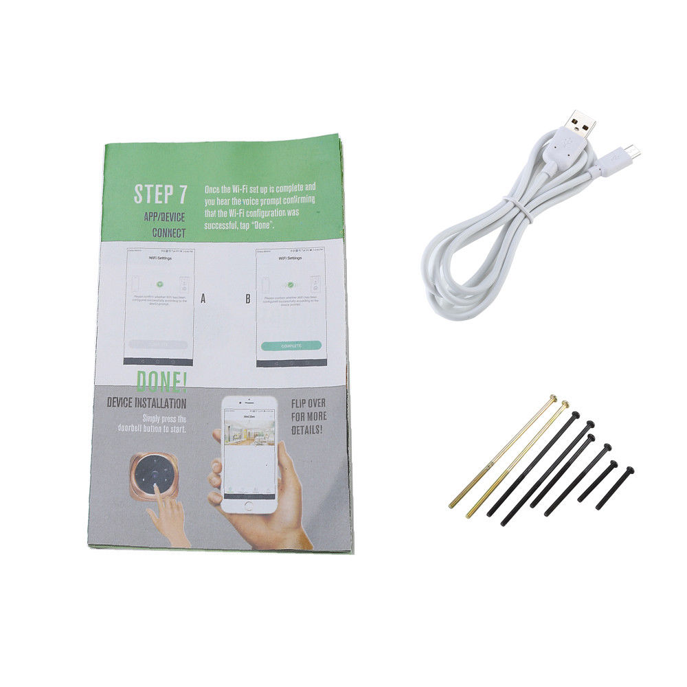 Smart Doorbell with Peephole Camera Smart Doorbell with Peephole Camera