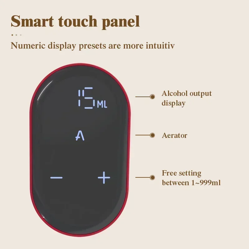 Smart Electric Digital Wine Dispenser Wine Suitable for More Than 100 Kinds of Bottle Mouths Smart Electric Digital Wine Dispenser Wine Suitable for More Than 100 Kinds of Bottle Mouths