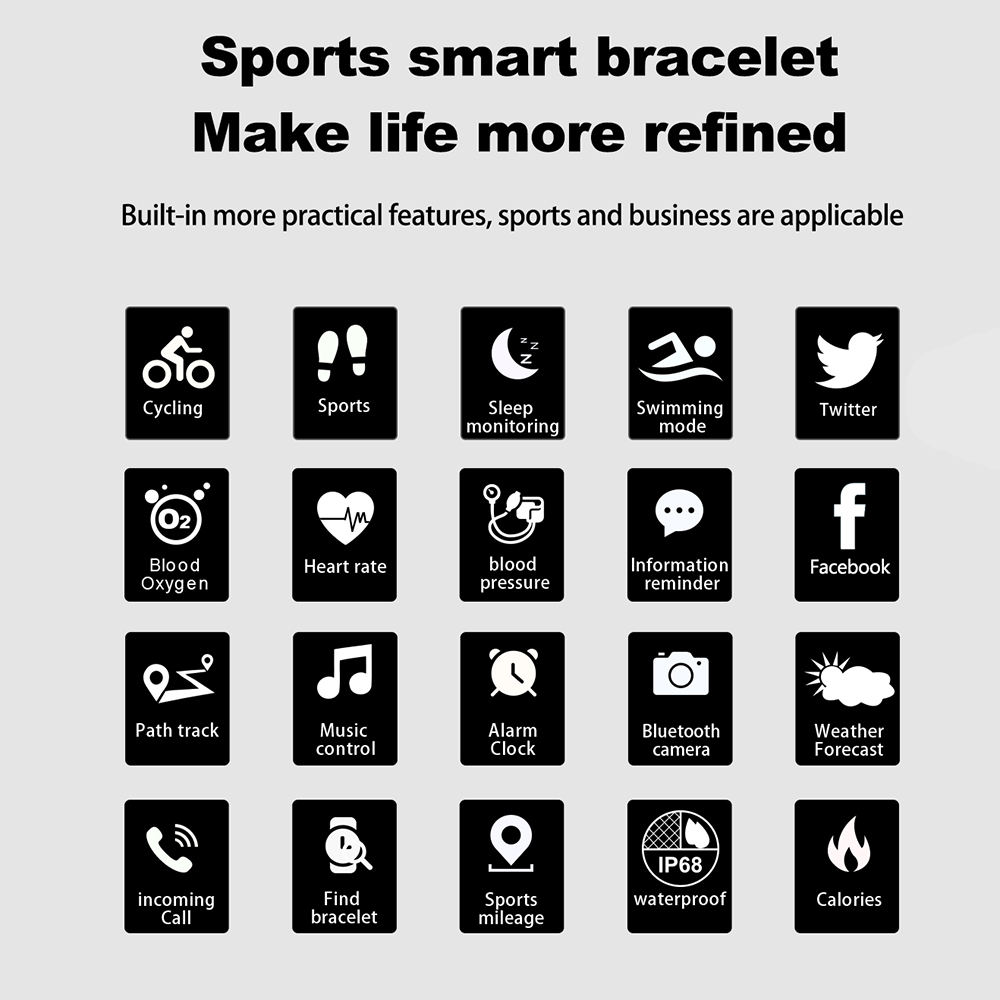 Smart Fitness Tracker Bracelet Smart Fitness Tracker Bracelet