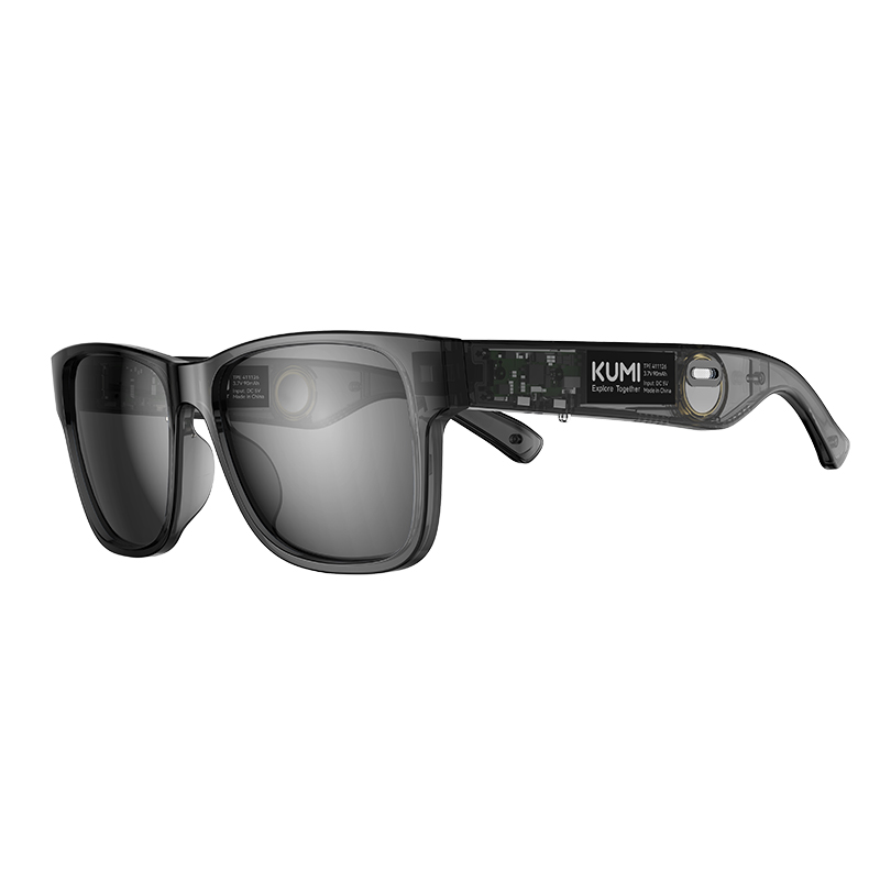 Smart Glasses Polarized Sunglasses Bluetooth Glasses IPX4 Waterproof Open Ear Headphones Bluetooth Phone Call
