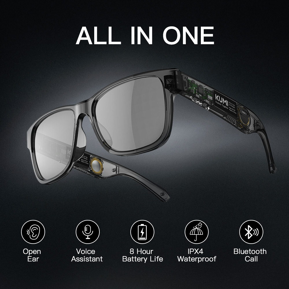 Smart Glasses Polarized Sunglasses Bluetooth Glasses IPX4 Waterproof Open Ear Headphones Bluetooth Phone Call Smart Glasses Polarized Sunglasses Bluetooth Glasses IPX4 Waterproof Open Ear Headphones Bluetooth Phone Call