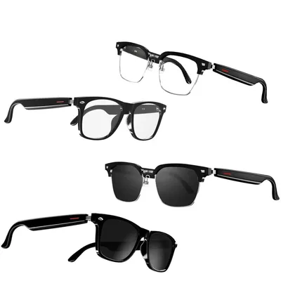 Smart Glasses Wireless Bluetooth Sunglasses or Blue-Light Blocking Glasses With Bluetooth Headphones Outdoor Sports