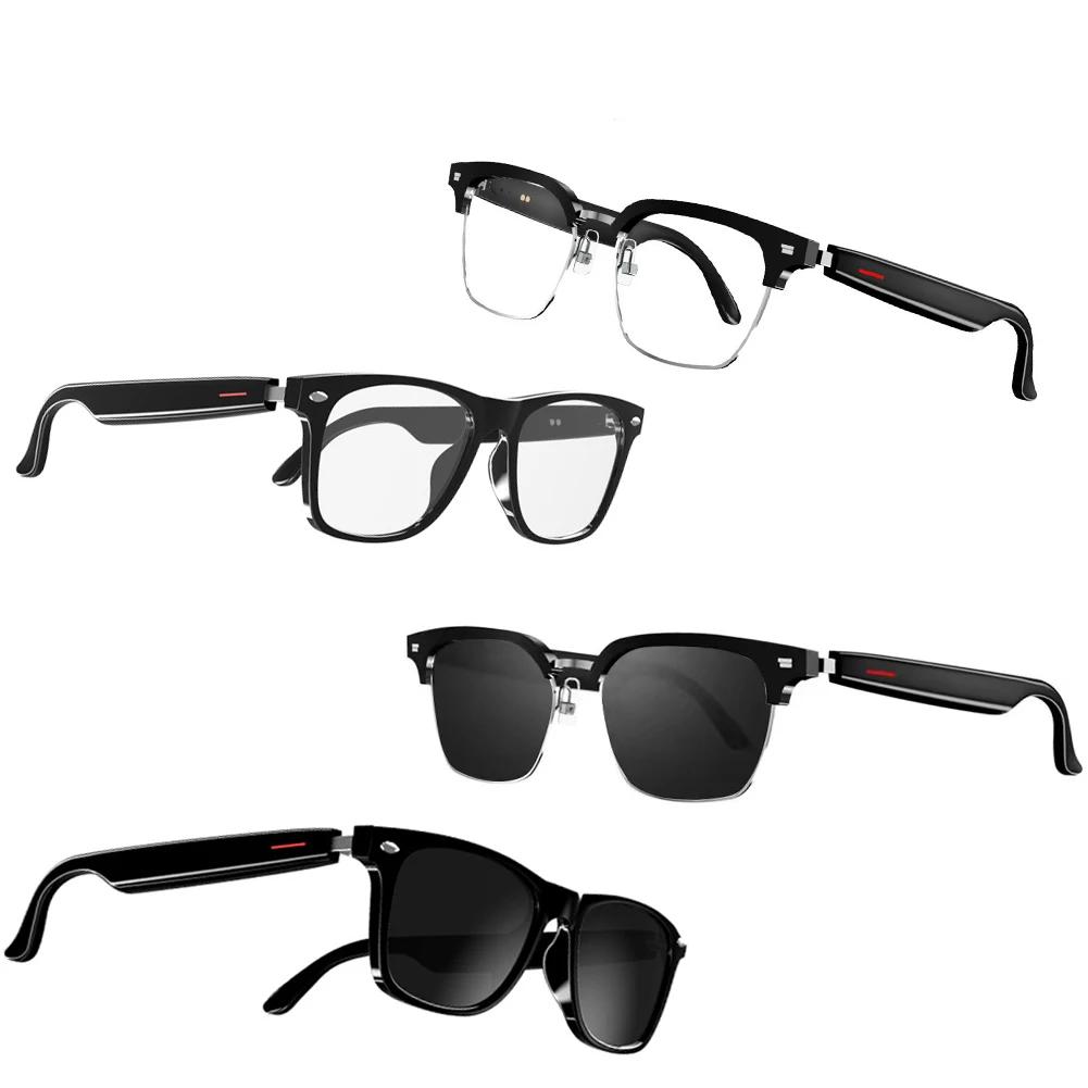 Smart Glasses Wireless Bluetooth Sunglasses or Blue-Light Blocking Glasses With Bluetooth Headphones Outdoor Sports