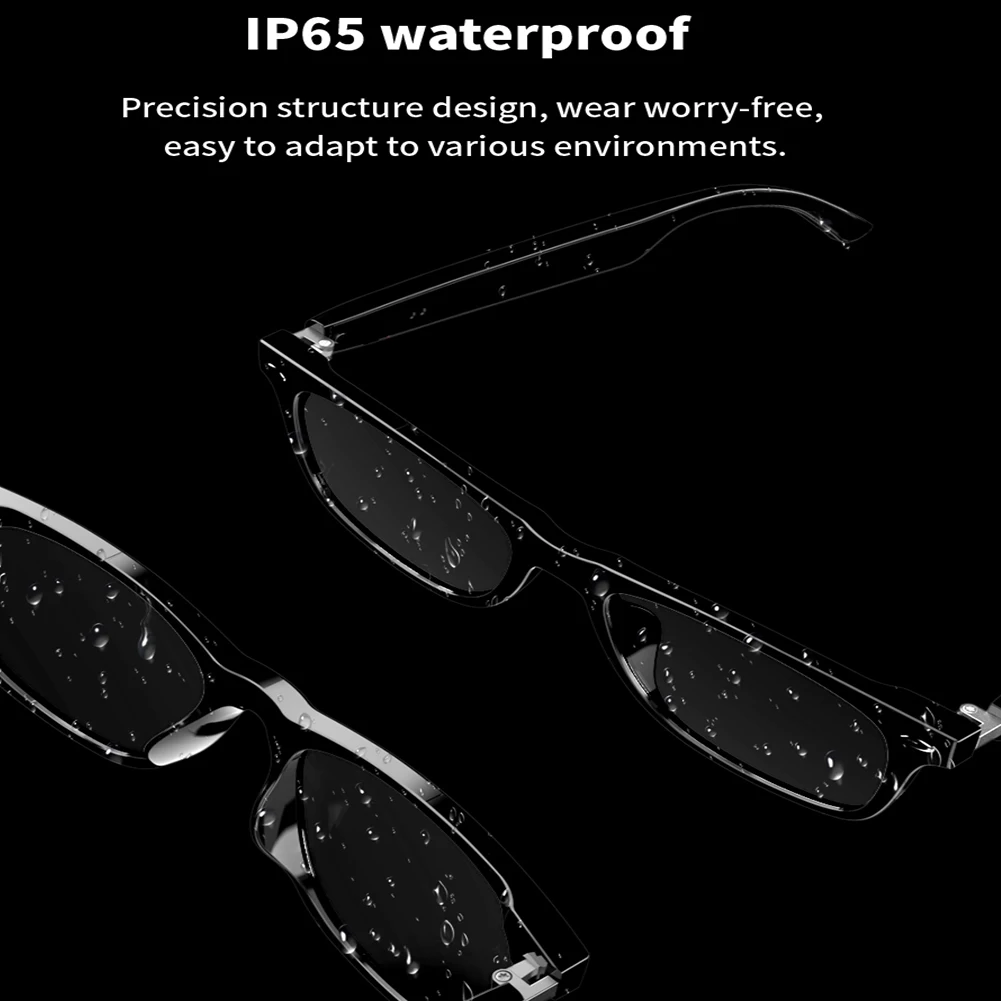 Smart Glasses Wireless Bluetooth Sunglasses or Blue-Light Blocking Glasses With Bluetooth Headphones Outdoor Sports