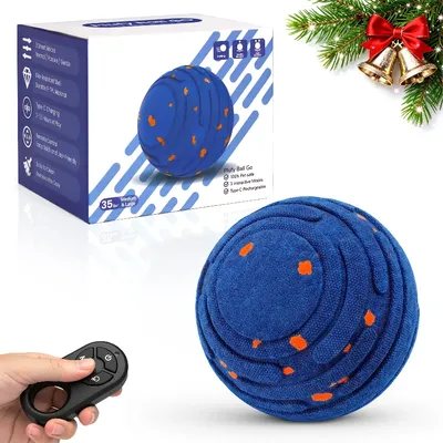 Smart Interactive Dog Toy, Indestructible E-TPU Toy Ball for Aggressive Chewers, Automatic Moving, Rechargeable Ball