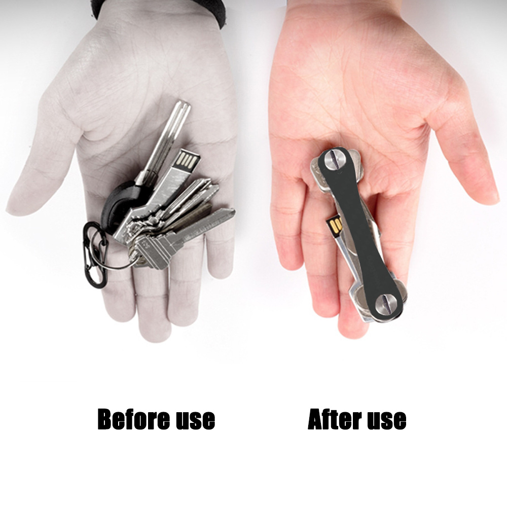 Smart Keychain Mini Keychain Aluminum Alloy Key Clip Metal Key Organizer Key Chain