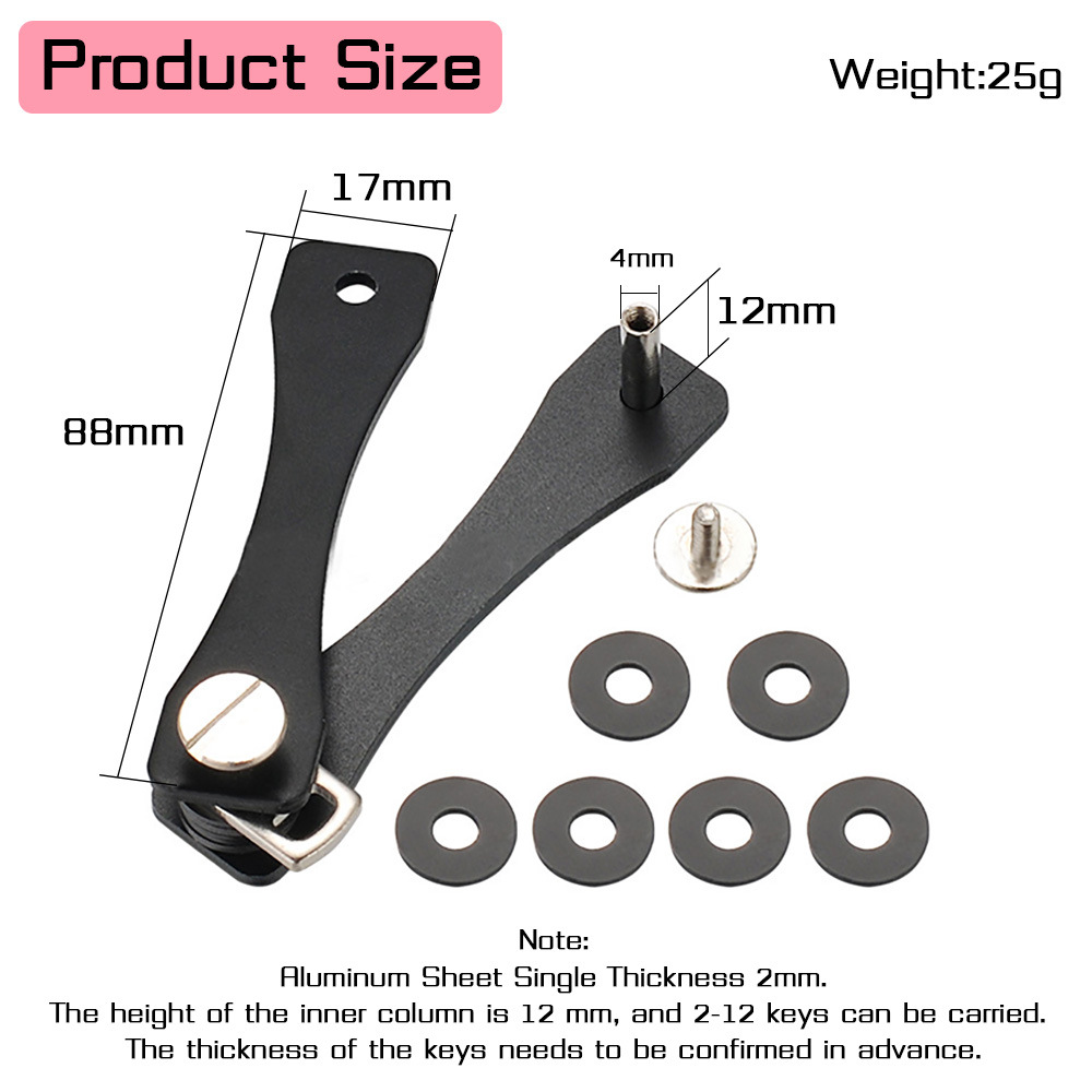 Smart Keychain Mini Keychain Aluminum Alloy Key Clip Metal Key Organizer Key Chain