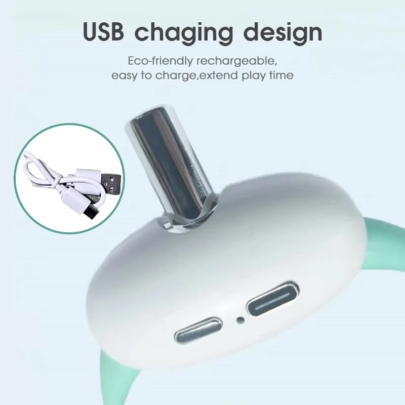 Smart Laser Tease Cat Collar Electric USB Charging Kitten Wearable Automatically Toys Interactive Training Pet Exercise
