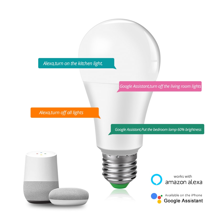 Smart LED Bulb Voice Smartphone Control Smart LED Bulb Voice Smartphone Control