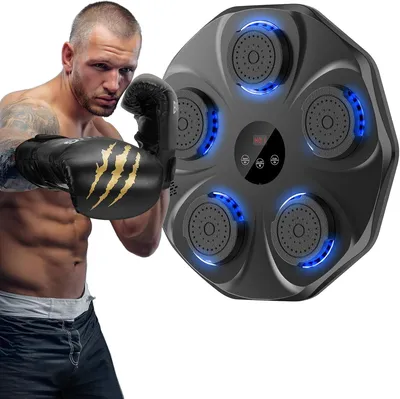 Smart Music Boxing Machine Adult/Children Sports Fitness Boxing Trainer Home Exercise Response Training Boxing Wall Smart Music Boxing Machine Adult/Children Sports Fitness Boxing Trainer Home Exercise Response Training Boxing Wall