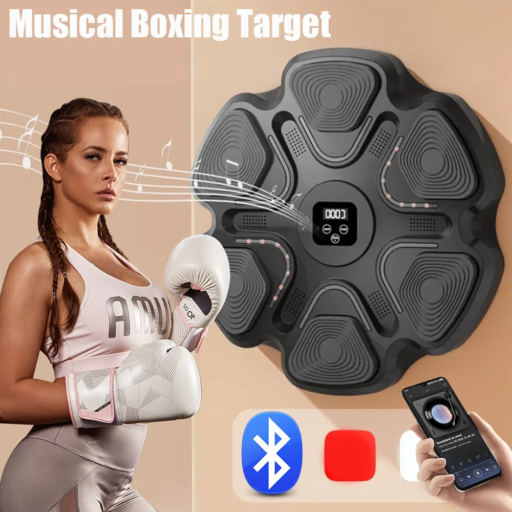 Smart Music Boxing Machine Adult/Children Sports Fitness Boxing Trainer Home Exercise Response Training Boxing Wall Smart Music Boxing Machine Adult/Children Sports Fitness Boxing Trainer Home Exercise Response Training Boxing Wall