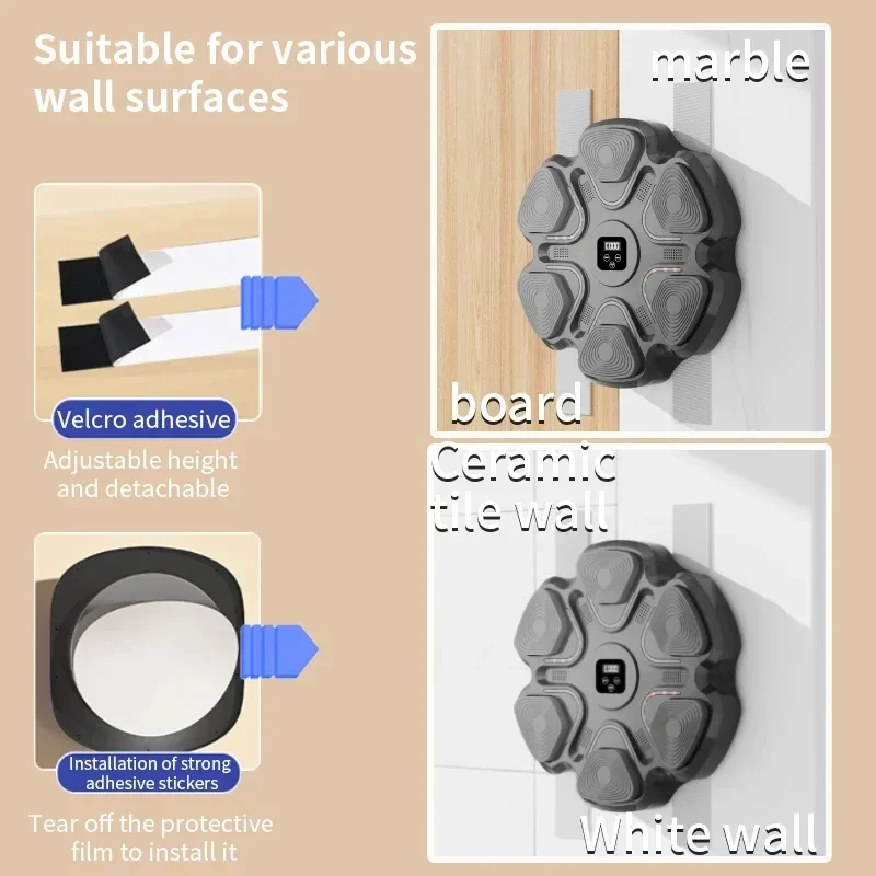 Smart Music Boxing Machine Adult/Children Sports Fitness Boxing Trainer Home Exercise Response Training Boxing Wall Smart Music Boxing Machine Adult/Children Sports Fitness Boxing Trainer Home Exercise Response Training Boxing Wall
