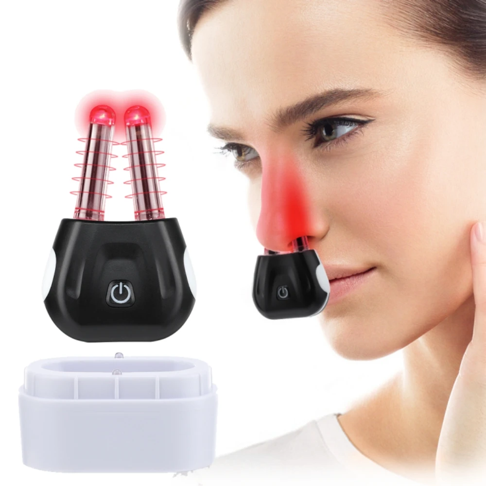 Smart Nasal Phototherapy Device Dual UV Sanitizing Base Red Light Infrared Therapy for Chronic Rhinitis/Itchy/Runny Smart Nasal Phototherapy Device Dual UV Sanitizing Base Red Light Infrared Therapy for Chronic Rhinitis/Itchy/Runny