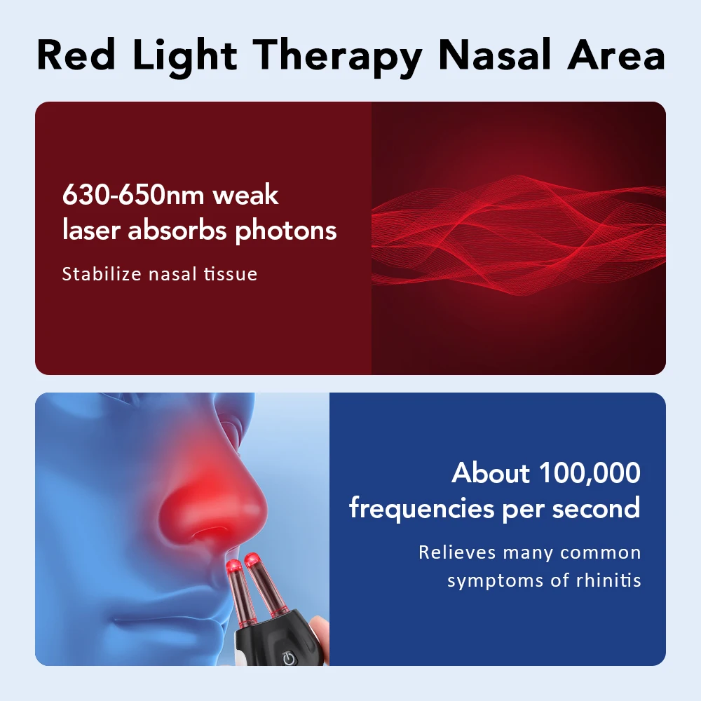 Smart Nasal Phototherapy Device Dual UV Sanitizing Base Red Light Infrared Therapy for Chronic Rhinitis/Itchy/Runny Smart Nasal Phototherapy Device Dual UV Sanitizing Base Red Light Infrared Therapy for Chronic Rhinitis/Itchy/Runny
