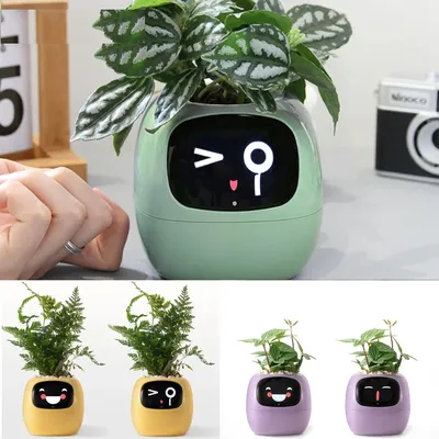Smart Planter Endless Fun Over 49 Rich Expressions 7 Smart Sensors AI Chips Make Raising Plants Easy and Fun Smart Planter Endless Fun Over 49 Rich Expressions 7 Smart Sensors AI Chips Make Raising Plants Easy and Fun