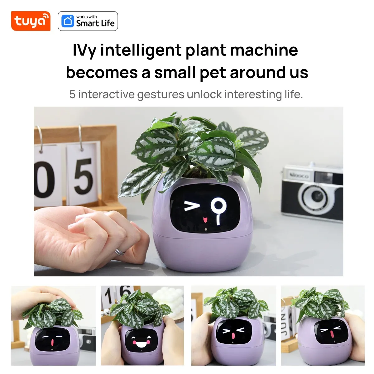 Smart Planter Endless Fun Over 49 Rich Expressions 7 Smart Sensors AI Chips Make Raising Plants Easy and Fun Smart Planter Endless Fun Over 49 Rich Expressions 7 Smart Sensors AI Chips Make Raising Plants Easy and Fun