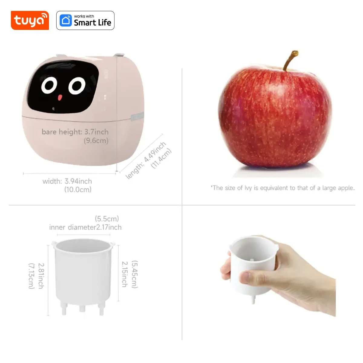 Smart Planter Endless Fun Over 49 Rich Expressions 7 Smart Sensors AI Chips Make Raising Plants Easy and Fun Smart Planter Endless Fun Over 49 Rich Expressions 7 Smart Sensors AI Chips Make Raising Plants Easy and Fun