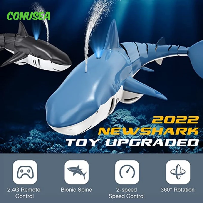 Smart RC Shark with Spray Water Toy Remote Controlled Electric Toys Smart RC Shark with Spray Water Toy Remote Controlled Electric Toys