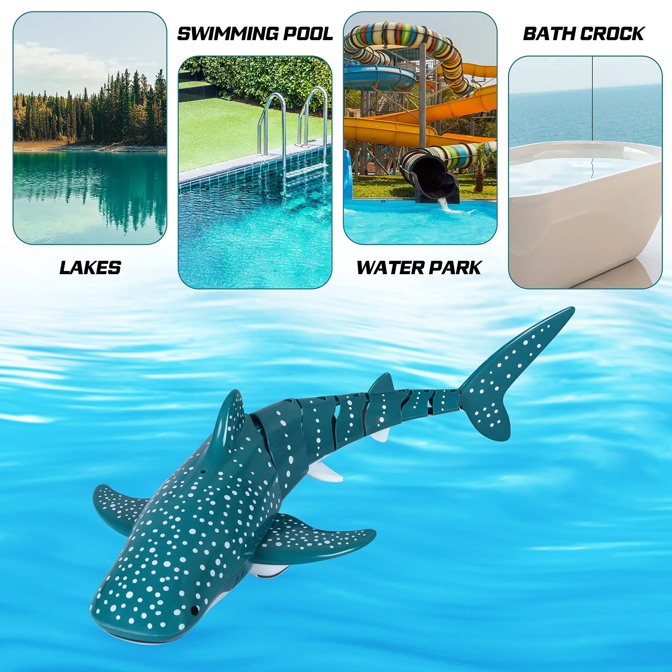 Smart RC Shark with Spray Water Toy Remote Controlled Electric Toys Smart RC Shark with Spray Water Toy Remote Controlled Electric Toys
