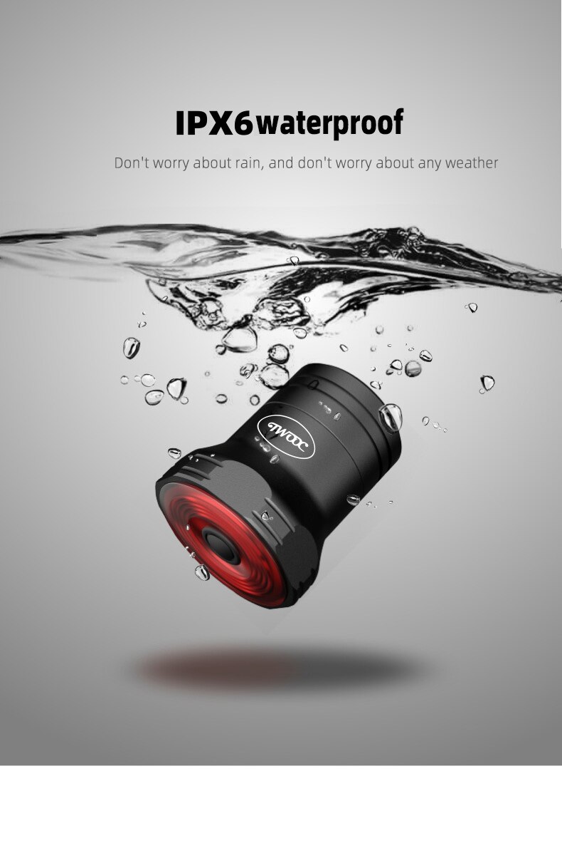 Smart Rechargeable Saddle Mounted Rear Light Smart Rechargeable Saddle Mounted Rear Light