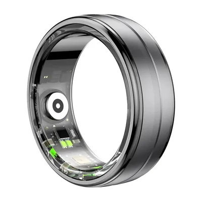 Smart Ring Heart Rate and Blood Oxygen Monitor IP68 and 5ATM Waterproof Multi-Sport Mode