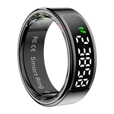 Smart Ring with Display Screen and Touch, Wireless Charging, Health Manager, 5 ATM Waterproof For Men Women Smart Ring with Display Screen and Touch, Wireless Charging, Health Manager, 5 ATM Waterproof For Men Women