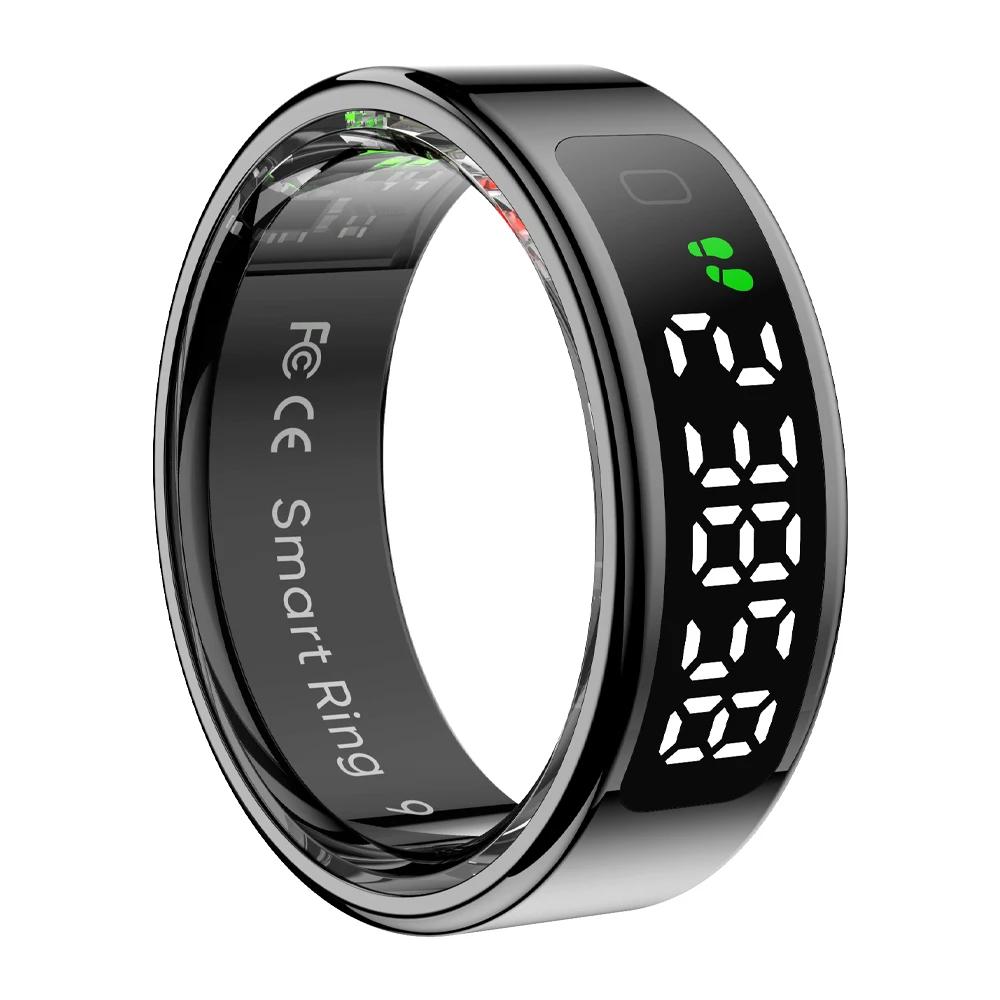 Smart Ring with Display Screen and Touch, Wireless Charging, Health Manager, 5 ATM Waterproof For Men Women Smart Ring with Display Screen and Touch, Wireless Charging, Health Manager, 5 ATM Waterproof For Men Women