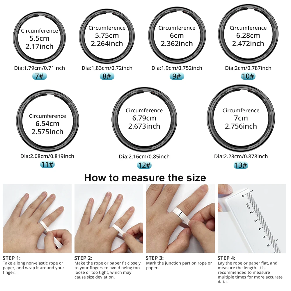 Smart Ring with Display Screen and Touch, Wireless Charging, Health Manager, 5 ATM Waterproof For Men Women Smart Ring with Display Screen and Touch, Wireless Charging, Health Manager, 5 ATM Waterproof For Men Women