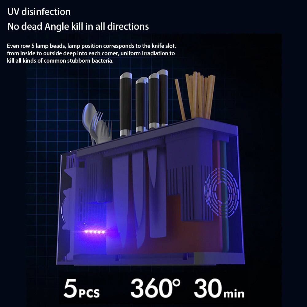 Smart UV Utensil and Knife Sterilizer