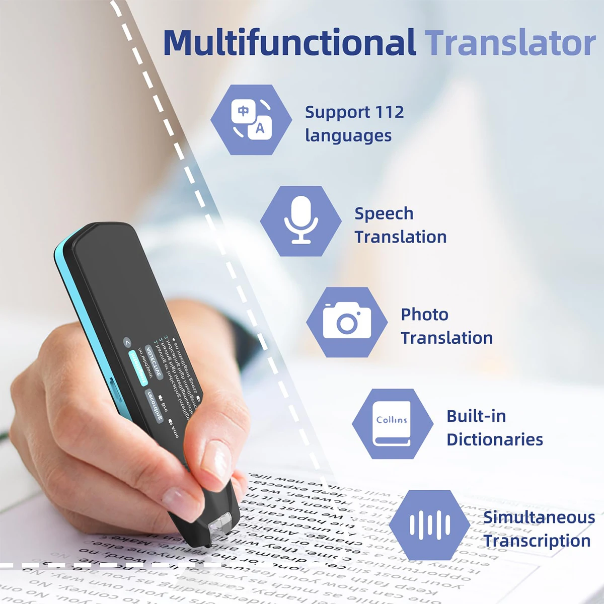 Smart Voice Scan Translator Pen MultifunctionTranslation Real Time 121 Languages Translator Business Dictionary Pen Smart Voice Scan Translator Pen MultifunctionTranslation Real Time 121 Languages Translator Business Dictionary Pen