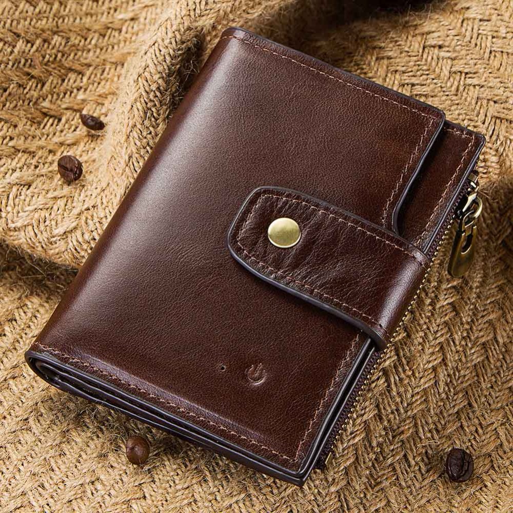Smart Wallet with Genuine Leather Hasp Design Smart Wallet with Genuine Leather Hasp Design