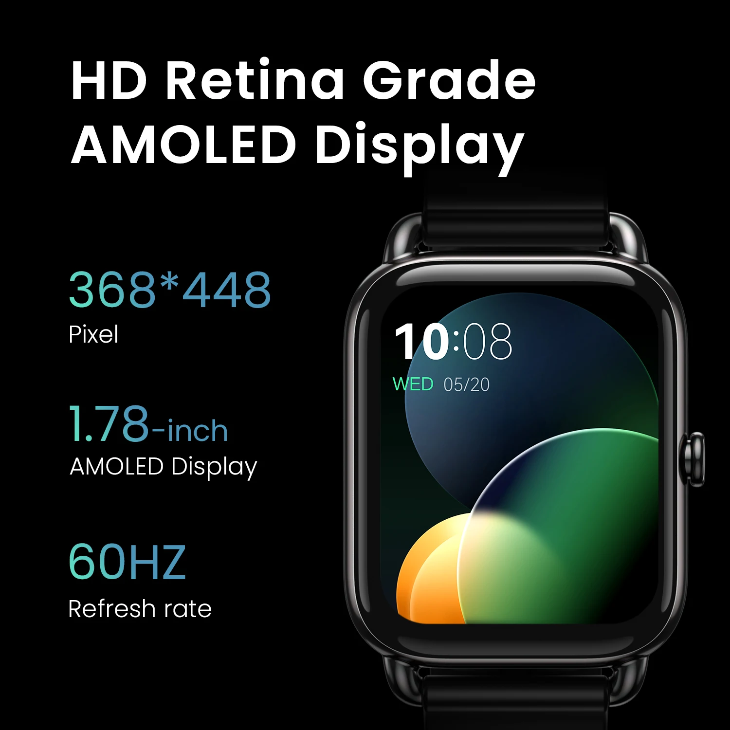 Smartwatch 1.78” AMOLED Display 105 Sports Modes 10-day Battery Life Smart Watch SpO₂ Heart Rate Sleep Monitor