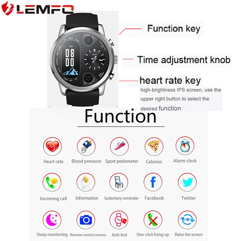 Smartwatch For Men Dual Display Smartwatch For Men Dual Display